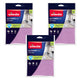 Paño de cocina Vileda Actifibre Pro, de microfibra, con recubrimiento de PVA, lavable hasta 60 °C, 183303, 3 unidades