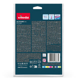 Paño de cocina Vileda Actifibre Pro, de microfibra, con recubrimiento de PVA, lavable hasta 60 °C, 183303, 4 unidades