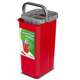 Fregona plana con cubo y escurridor GreenBlue, dos recambios de microfibra HQ, capacidad de 5,7 l, MaxiClean GB870 + paño Vileda Actifibre Soft
