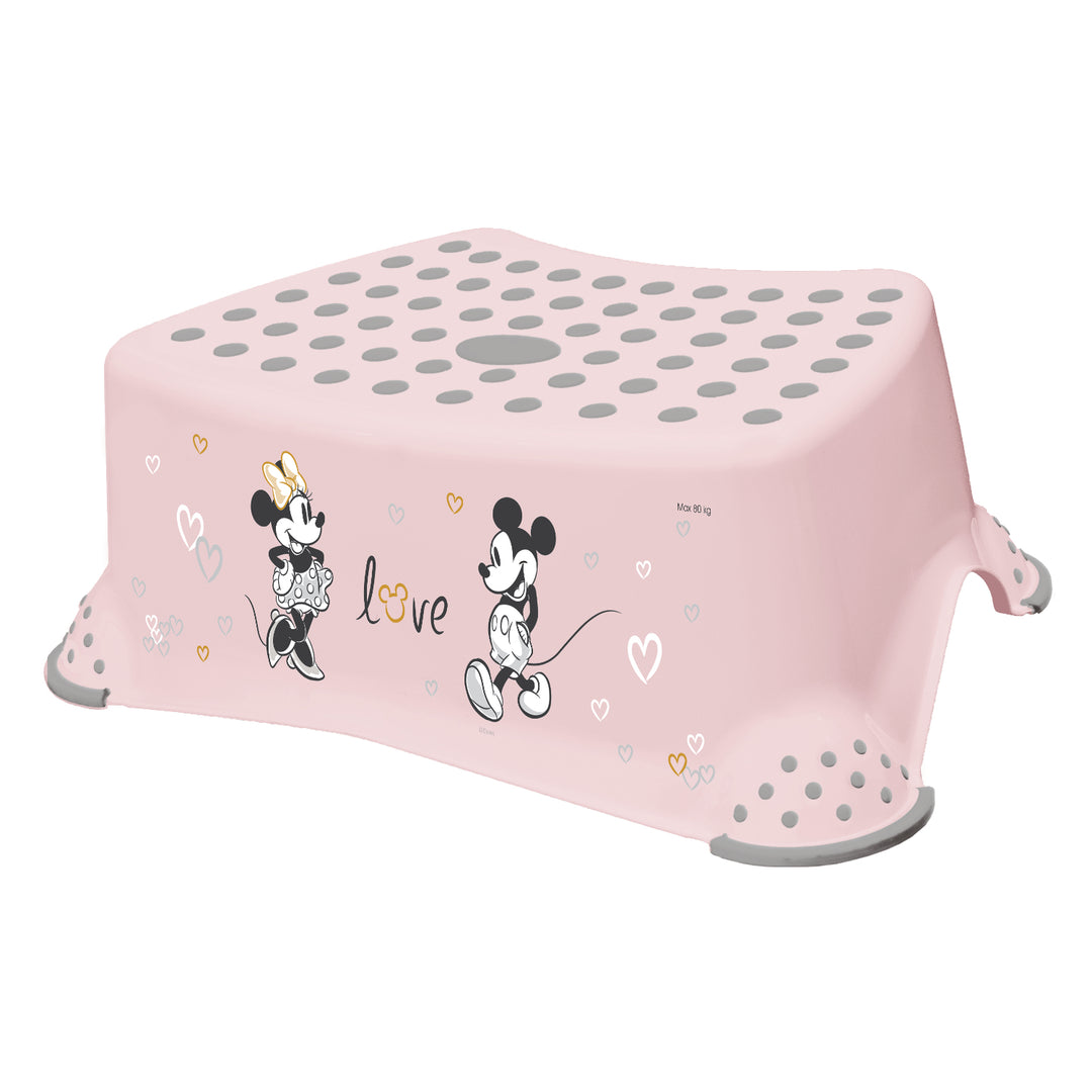 Estribo infantil + estribo infantil de dos peldaños Keeeper, con función antideslizante, serie «Minnie Mouse»