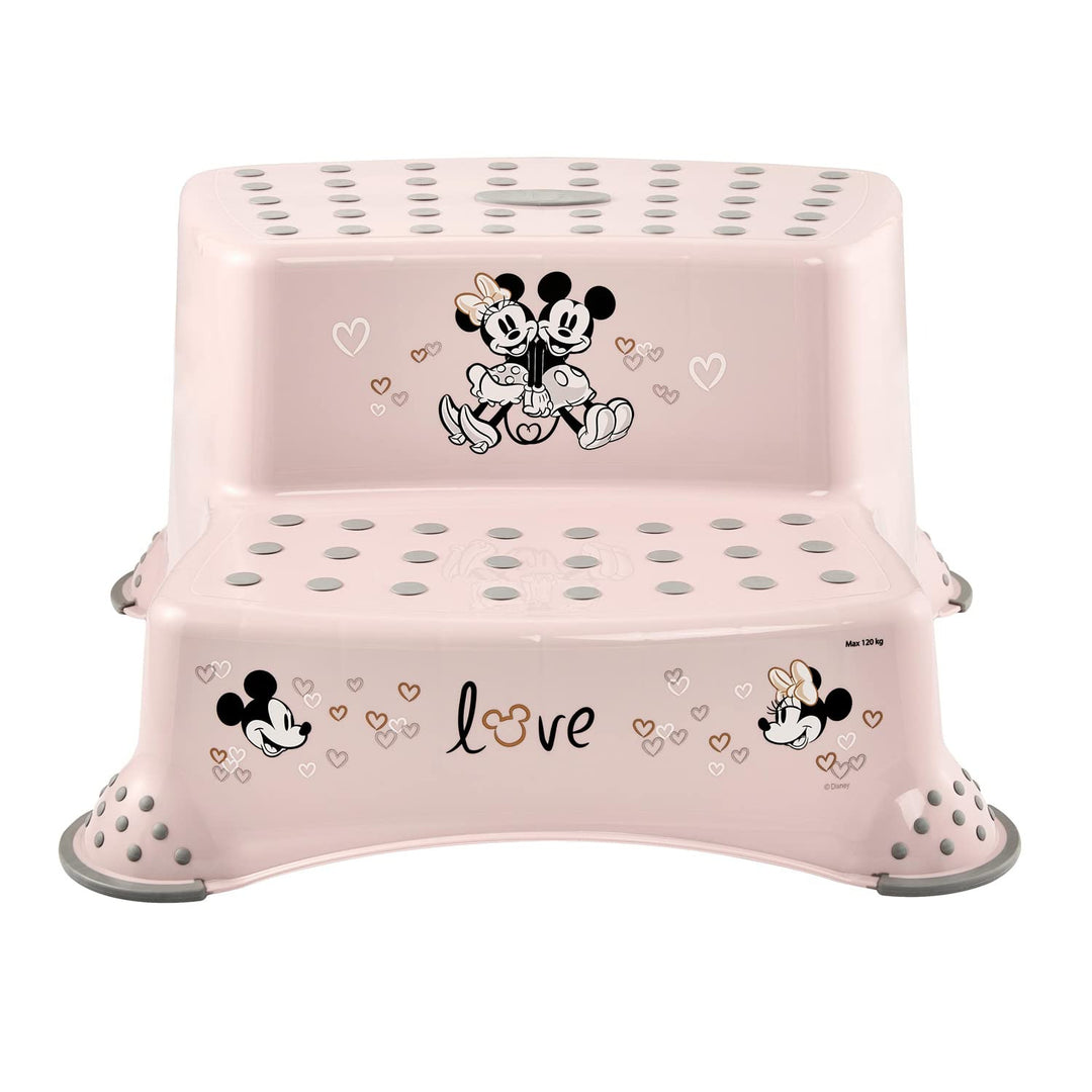 Estribo infantil + estribo infantil de dos peldaños Keeeper, con función antideslizante, serie «Minnie Mouse»