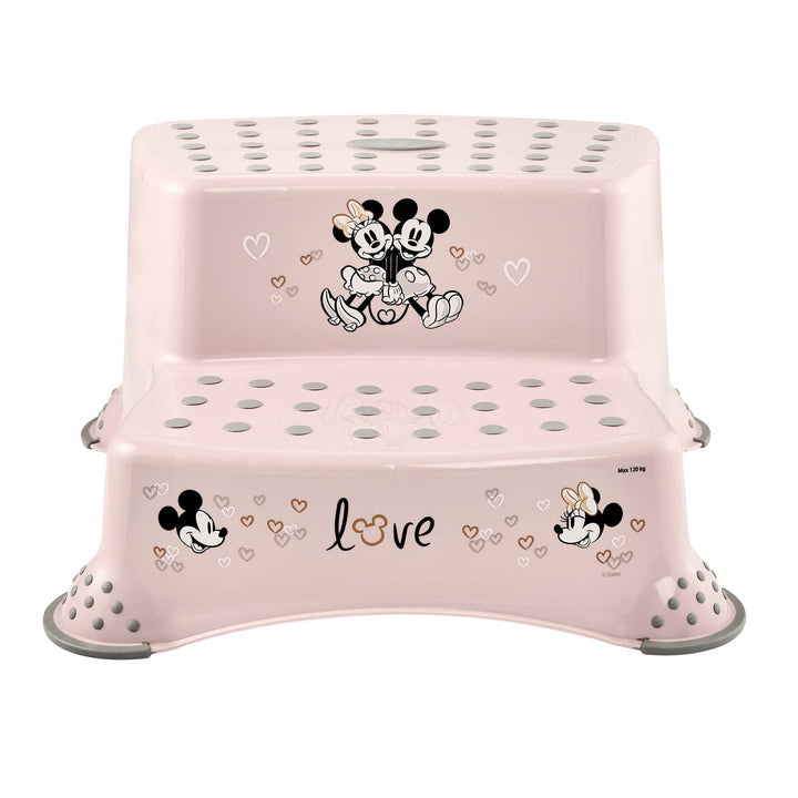 Estribo infantil + estribo infantil de dos peldaños Keeeper, con función antideslizante, serie «Minnie Mouse»