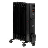 Radiador de aceite, 11 aletas, 2500 W, mando a distancia, pantalla LED, termostato, Camry CR 7813