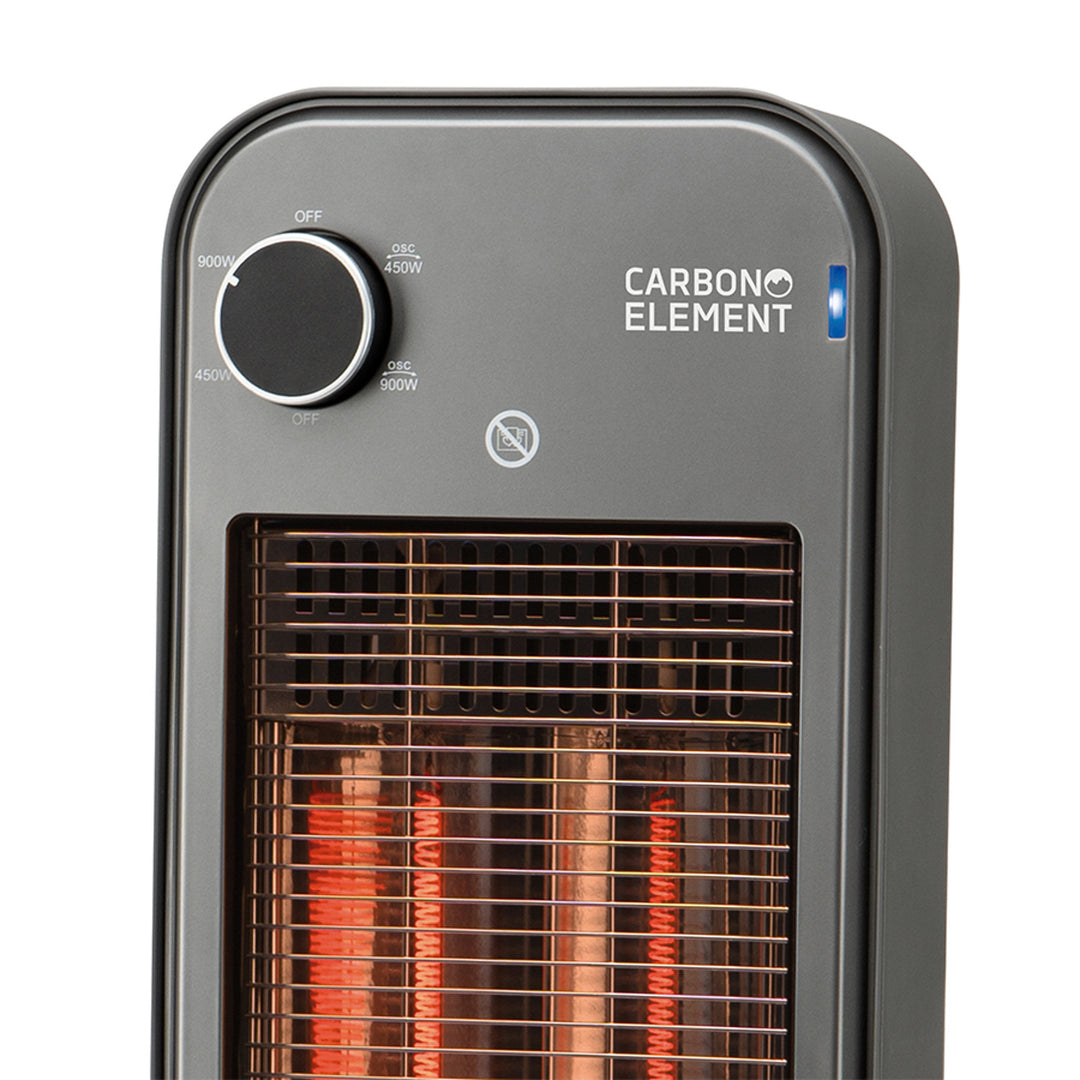 Radiador por radiación, infrarrojos, 900 W, 2 niveles de calor, Noveen
