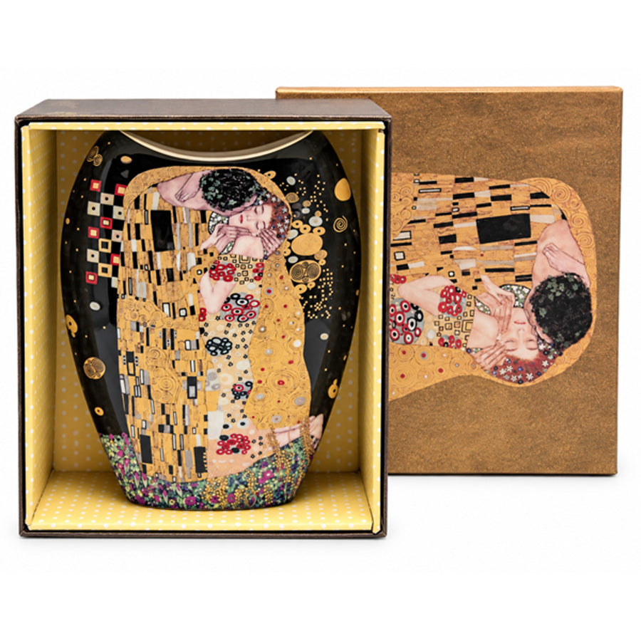 Jarrón de porcelana «El beso» de Gustav Klimt, Queen Isabell