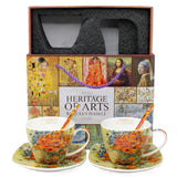Tazas de porcelana Van Gogh «Maki», 2 x 250 ml, juego de 2 unidades, Queen Isabell