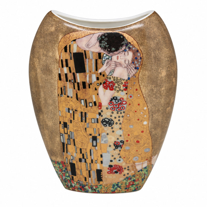 Jarrón de porcelana en caja de regalo, colección «El beso» de Klimt