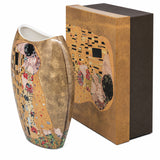 Jarrón de porcelana en caja de regalo, colección «El beso» de Klimt