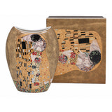 Jarrón de porcelana en caja de regalo, colección «El beso» de Klimt