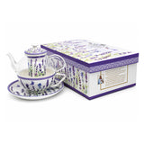 Juego de té «Lavanda», taza y tetera (tea for one) Queen Isabell