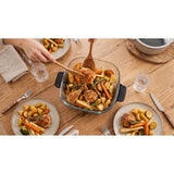 Freidora sin aceite LOVIO PureFry Ultra Crisp LVAF003BK 4 l + 1,5 l, 1550 W, negra, con recipientes de cristal