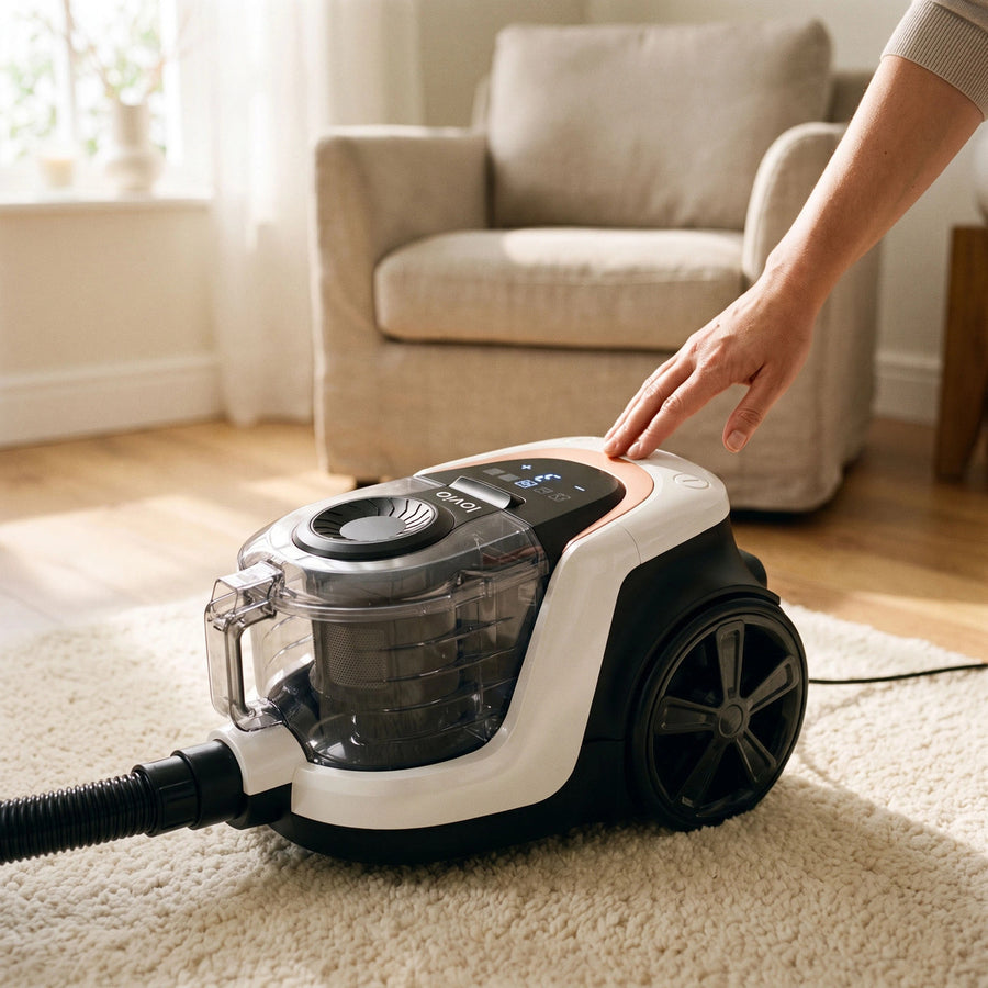 Aspiradora sin bolsa LOVIO VacuuFlex L PRO LVCVC004, 899 W, 3 l, con mando a distancia