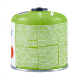 Cartucho de gas GreenBlue de 500 g. Certificado: Pi 0437, conforme a la norma EN 417, butano-propano, rango de temperatura de -10 °C a +40 °C, válvula de 7/16", GB499, 48 unidades