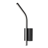 Aplique de interior Tilmann, negro, LED 10 W, 550 lm, 4000 K, H 36 cm, IP44, control táctil, 75088
