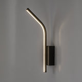 Aplique de interior Tilmann, negro, LED 10 W, 550 lm, 4000 K, H 36 cm, IP44, control táctil, 75088