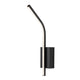 Aplique de interior Tilmann, negro, LED 10 W, 550 lm, 4000 K, H 36 cm, IP44, control táctil, 75088