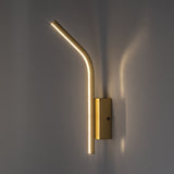 Aplique de interior Tilmann, dorado, LED 10 W, 550 lm, 4000 K, H 36 cm, IP44, control táctil, 75089