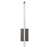 Aplique de interior Tilmann, color gris plomo, LED 10 W, 550 lm, 4000 K, H 36 cm, IP44, control táctil, 75 000