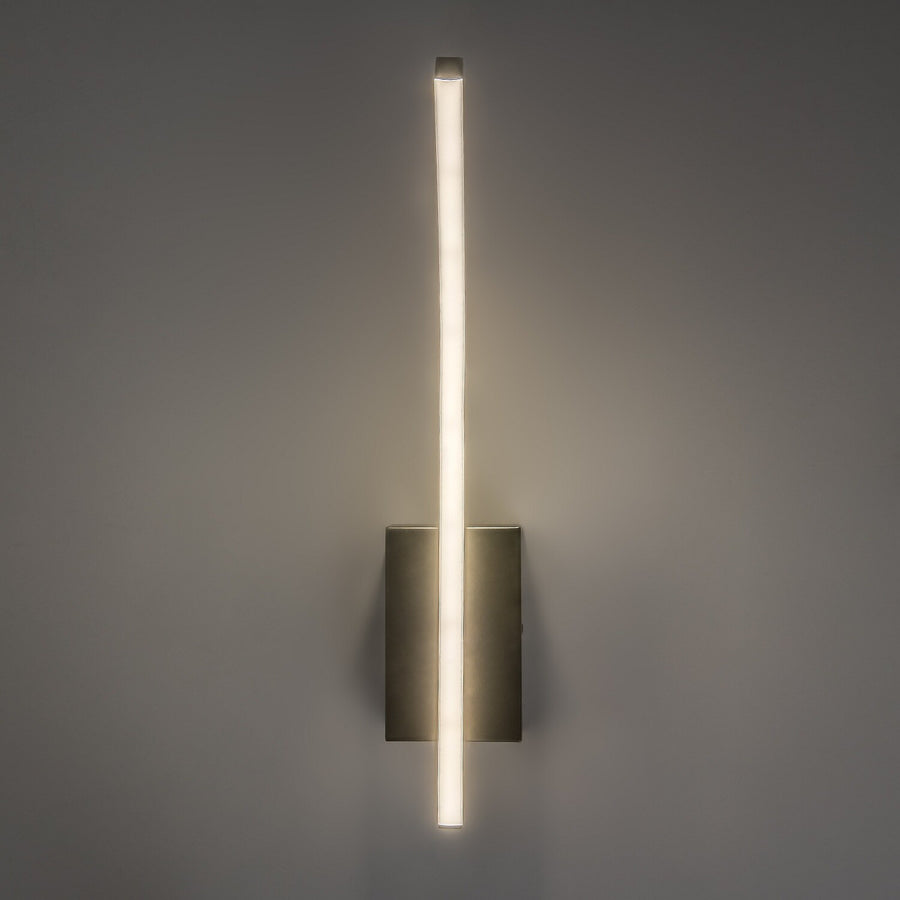Aplique de interior Tilmann, color gris plomo, LED 10 W, 550 lm, 4000 K, H 36 cm, IP44, control táctil, 75 000