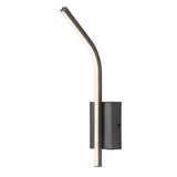 Aplique de interior Tilmann, color gris plomo, LED 10 W, 550 lm, 4000 K, H 36 cm, IP44, control táctil, 75 000