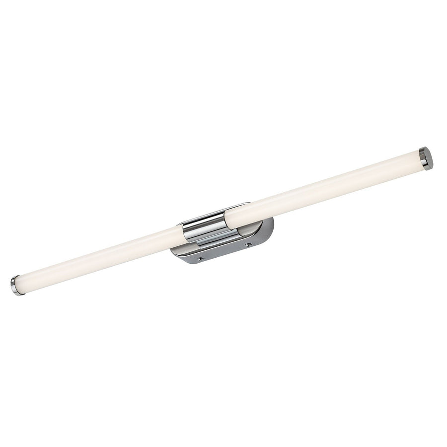 Aplique de interior Tenebra, LED 8 W, 1000 lm, 4000 K, L 60 cm, IP44, cromado, 75095