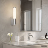 Aplique de interior Tenero, LED 6 W, 4000 K, 600 lm, 29 cm de altura, cromado, IP44, 75100