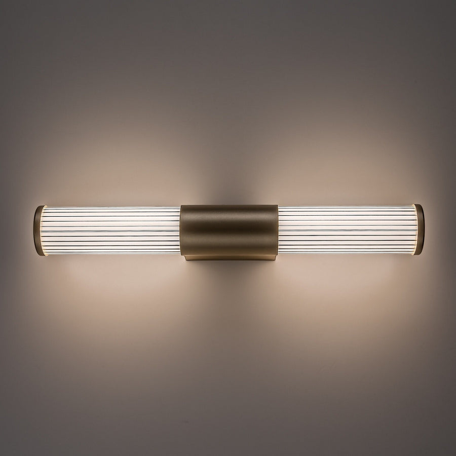 Aplique de baño, Calyn, LED 8 W, 4000 K, 620 lm, L 40 cm, dorado, IP44, 75104