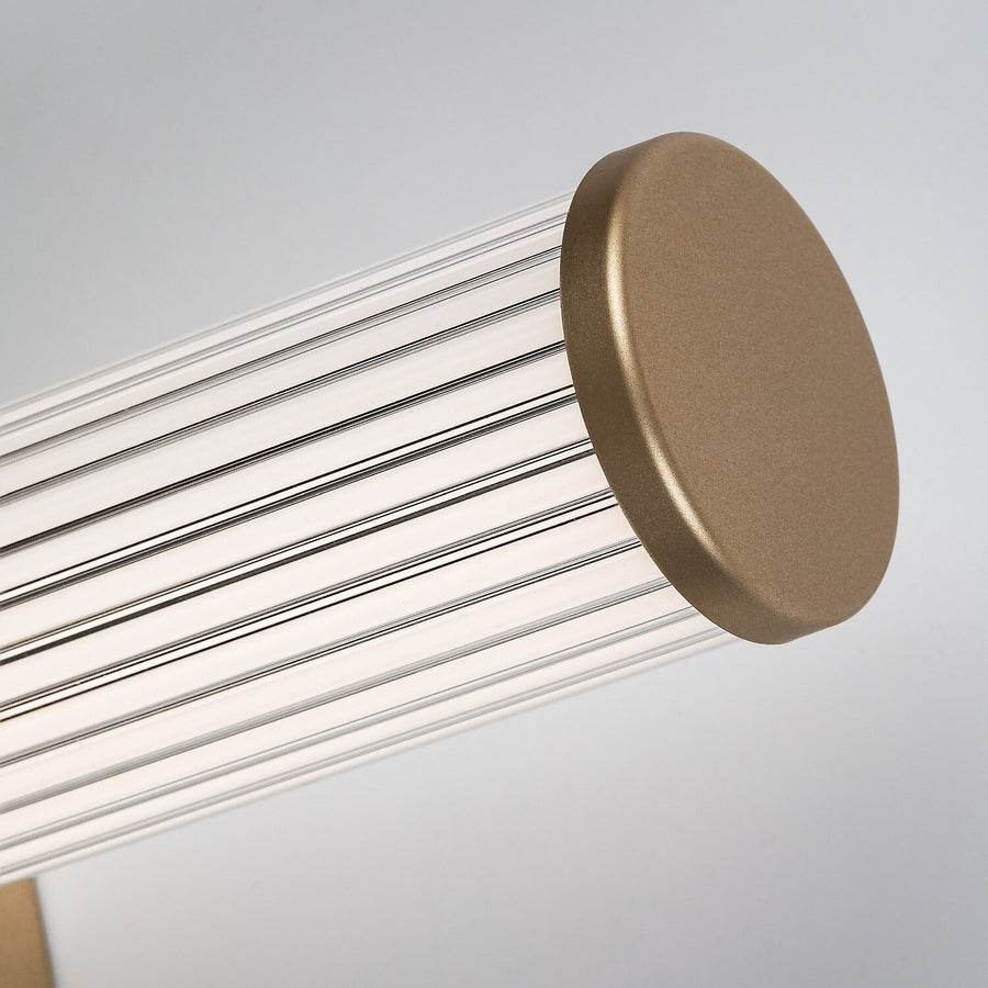 Aplique de baño, Calyn, LED 8 W, 4000 K, 620 lm, L 40 cm, dorado, IP44, 75104