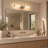 Aplique de baño, Calyn, LED 8 W, 4000 K, 620 lm, L 40 cm, dorado, IP44, 75104
