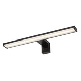 Aplique de baño, Seyra, LED 8 W, 4000 K, 650 lm, L 40 cm, negro, IP44, 75112
