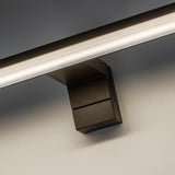 Aplique de baño, Seyra, LED 12 W, 4000 K, 910 lm, L 60 cm, negro, IP44, 75113