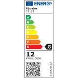 Aplique de baño, Seyra, LED 12 W, 4000 K, 910 lm, L 60 cm, negro, IP44, 75113