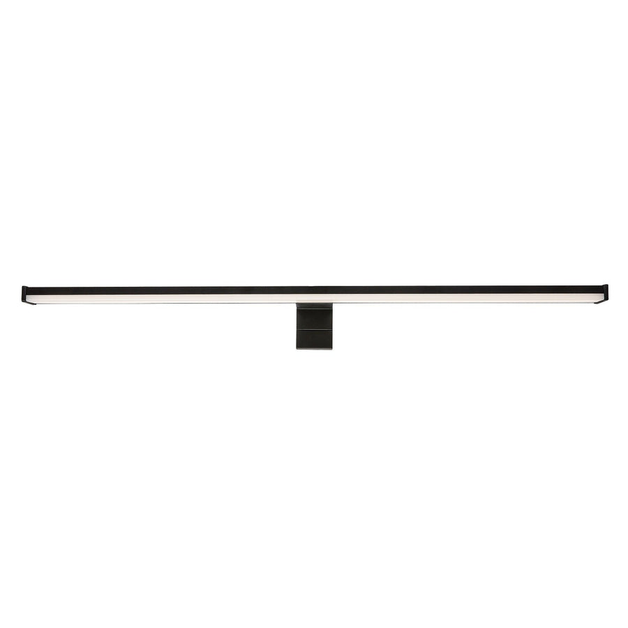Aplique de baño, Seyra, LED 12 W, 4000 K, 910 lm, L 60 cm, negro, IP44, 75113