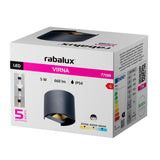 Aplique de exterior, Virna, LED 5 W, 420 lm, temperatura de color 2700, 4000 y 6500 K, IP54, negro, 77218