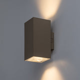 Aplique de exterior, Urfa, LED 18 W, 1800 lm, temperatura de color 2700, 4000, 6500 K, altura 16 cm, IP65, gris-beige, 77215