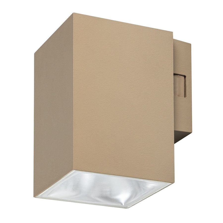 Aplique de exterior, Urfa, LED 9 W, 900 lm, temperatura de color 2700, 4000, 6500 K, H 11,5 cm, IP65, gris-beige, 77216