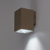 Aplique de exterior, Urfa, LED 9 W, 900 lm, temperatura de color 2700, 4000, 6500 K, H 11,5 cm, IP65, gris-beige, 77216