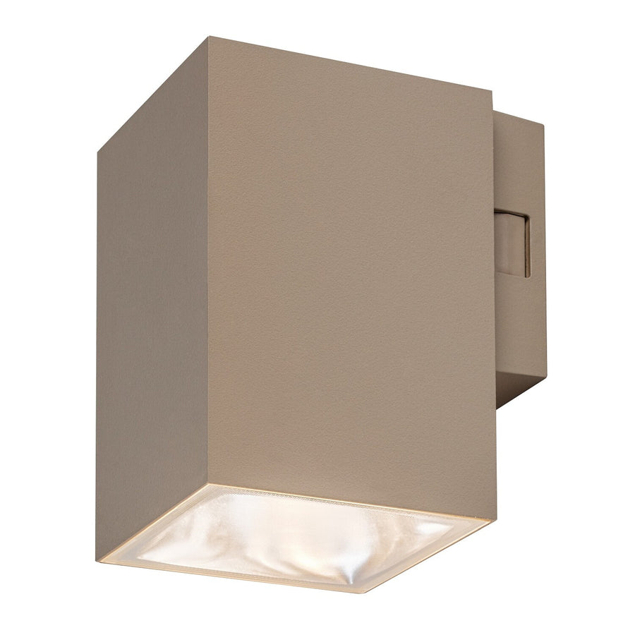 Aplique de exterior, Urfa, LED 9 W, 900 lm, temperatura de color 2700, 4000, 6500 K, H 11,5 cm, IP65, gris-beige, 77216