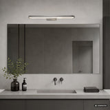 Aplique de baño, Odran, LED 18 W, 1350 lm, 4000 K, L 60 cm, color gris plomo, IP44, 75115