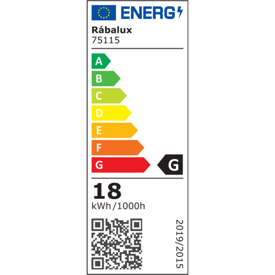 Aplique de baño, Odran, LED 18 W, 1350 lm, 4000 K, L 60 cm, color gris plomo, IP44, 75115