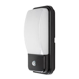 Aplique de exterior, Matzen, LED 20 W, 1860 lm, 4000 K, H 30 cm, IP65, negro, con sensor PIR, 77233