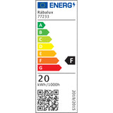 Aplique de exterior, Matzen, LED 20 W, 1860 lm, 4000 K, H 30 cm, IP65, negro, con sensor PIR, 77233