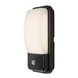 Aplique de exterior, Matzen, LED 20 W, 1860 lm, 4000 K, H 30 cm, IP65, negro, con sensor PIR, 77233