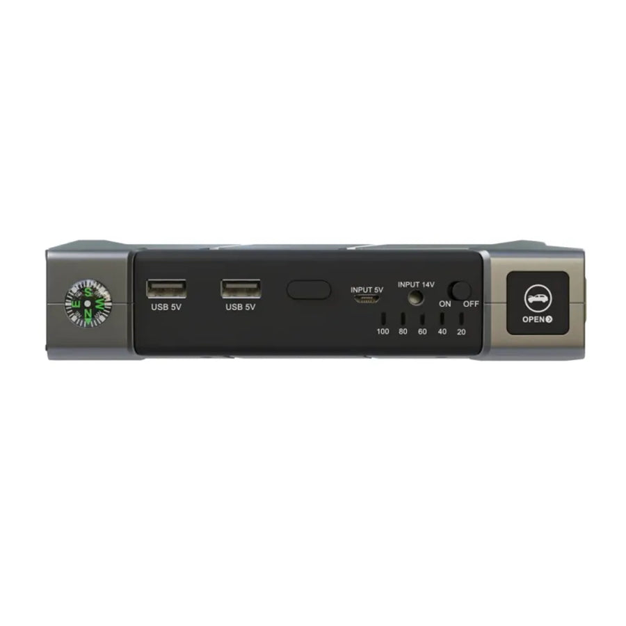 Cargador de emergencia Extralink Jump Max7, capacidad de 10 000 mAh, 3 LED, linterna, brújula, martillo, corriente de arranque de 400 A, corriente máxima de 1 000 A