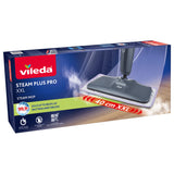 Fregona a vapor Vileda Steam Plus XXL Pro, elimina el 99,9 % de las bacterias, ideal para superficies grandes, apta para todo tipo de suelos, 180835