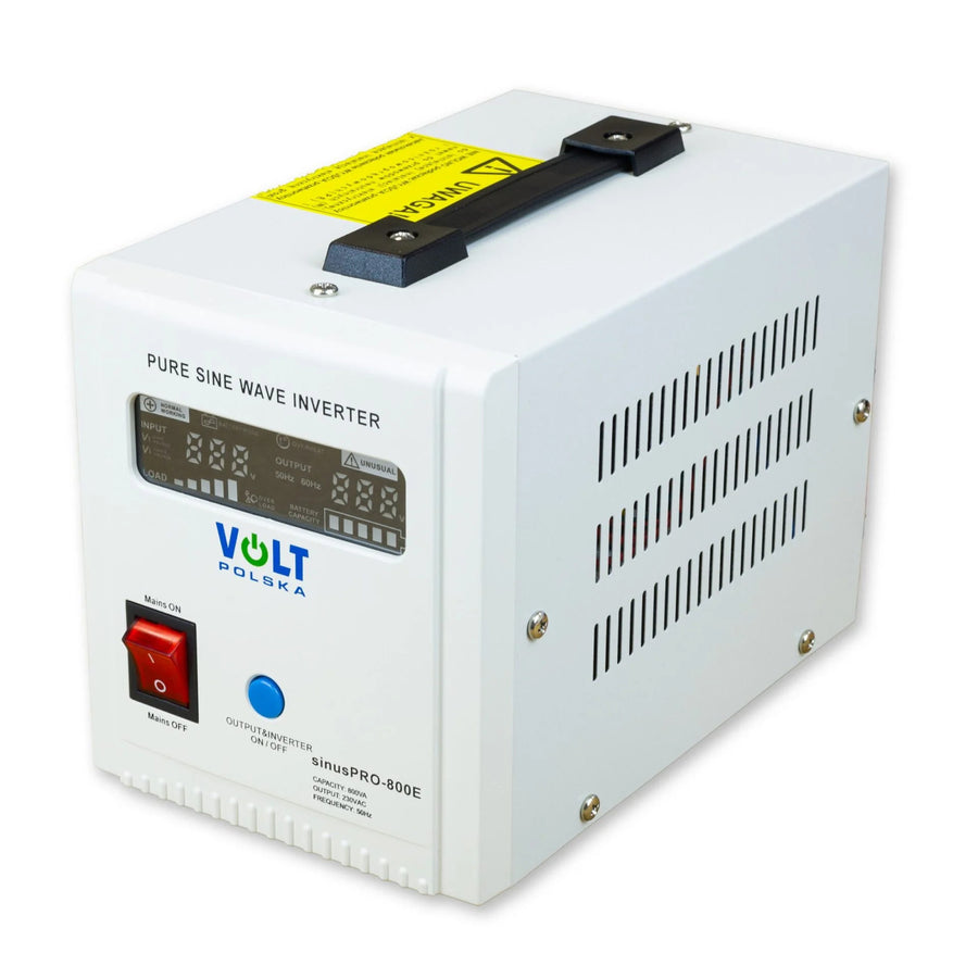 Sistema de alimentación de emergencia Sinus Pro 800 E, 12/230 V, potencia constante 500 W, potencia total 800 VA, 3SP080012E