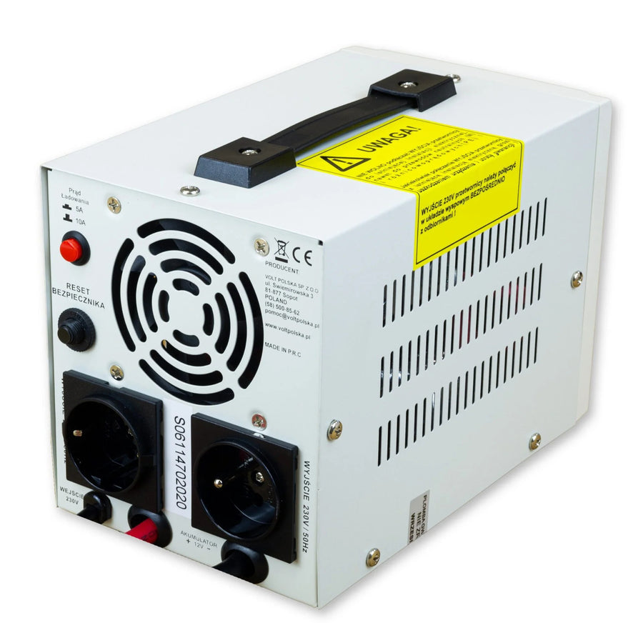 Sistema de alimentación de emergencia Sinus Pro 800 E, 12/230 V, potencia constante 500 W, potencia total 800 VA, 3SP080012E