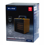 Calentador Blow, potencia de 2000 W, 2 niveles de calor, termostato regulable, protección contra el sobrecalentamiento, 44-904#