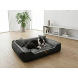 Cama para perro 75 x 65, Basic, gris, impermeable, Dogs4life