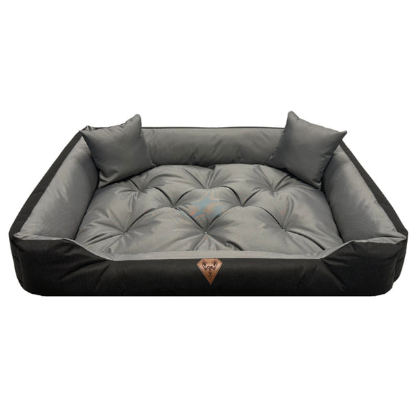 Cama para perro 75 x 65, Basic, gris, impermeable, Dogs4life